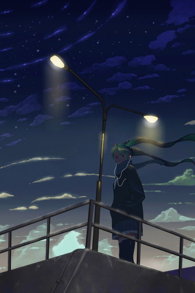 Под фонарем обои