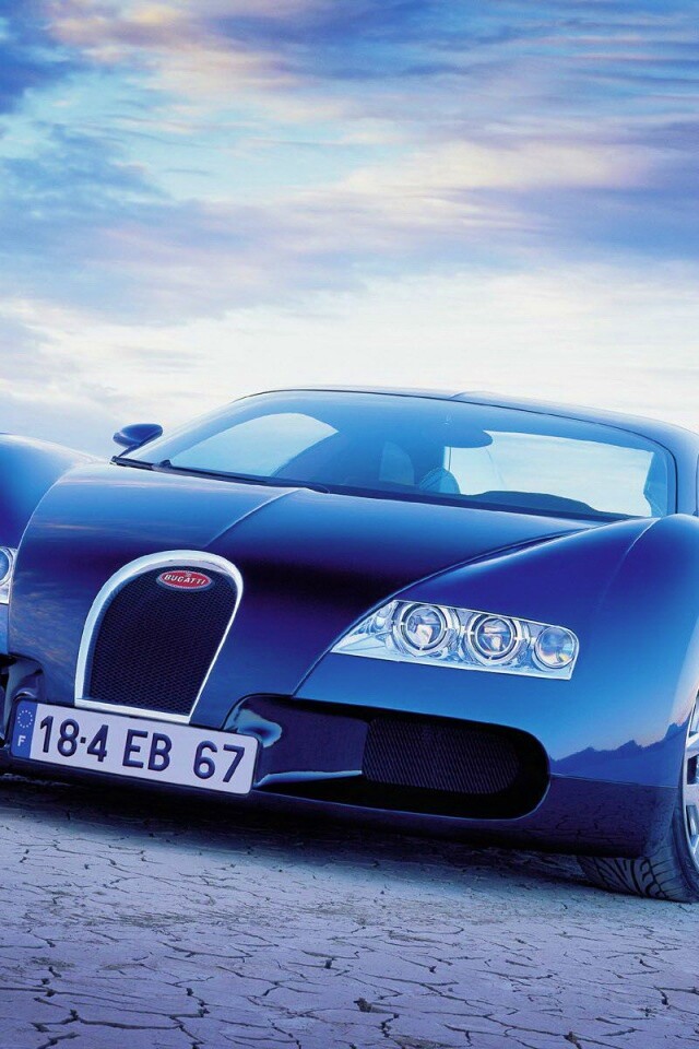 Бугатти в пустыне обои