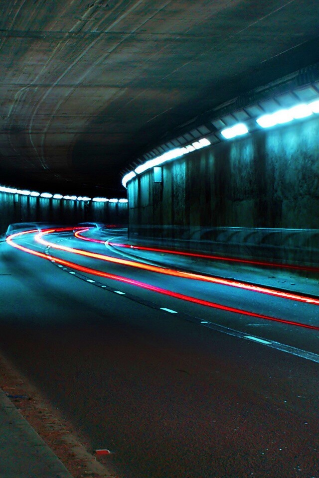 Огни в тоннеле обои