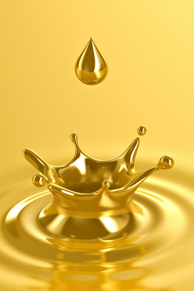 Золотая капля обои