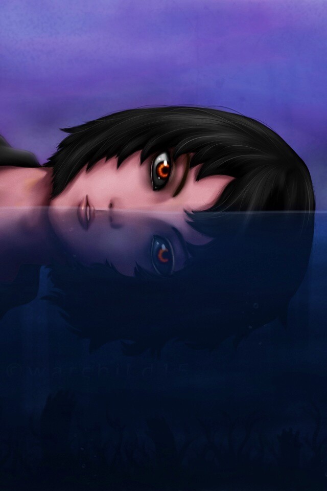 Девочка в воде обои