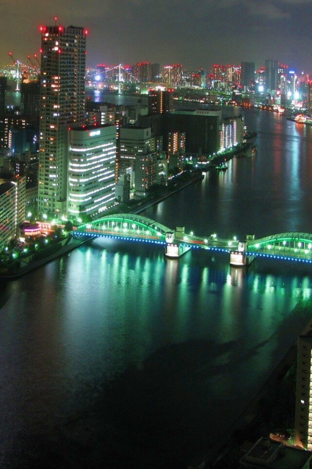 Панорама Токио обои