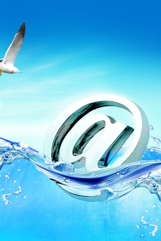 Собака тонет обои