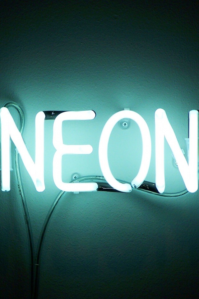 Неоновая надпись обои