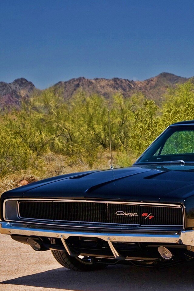 Черный Додж обои