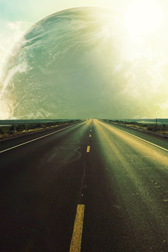 Дорога в луну обои