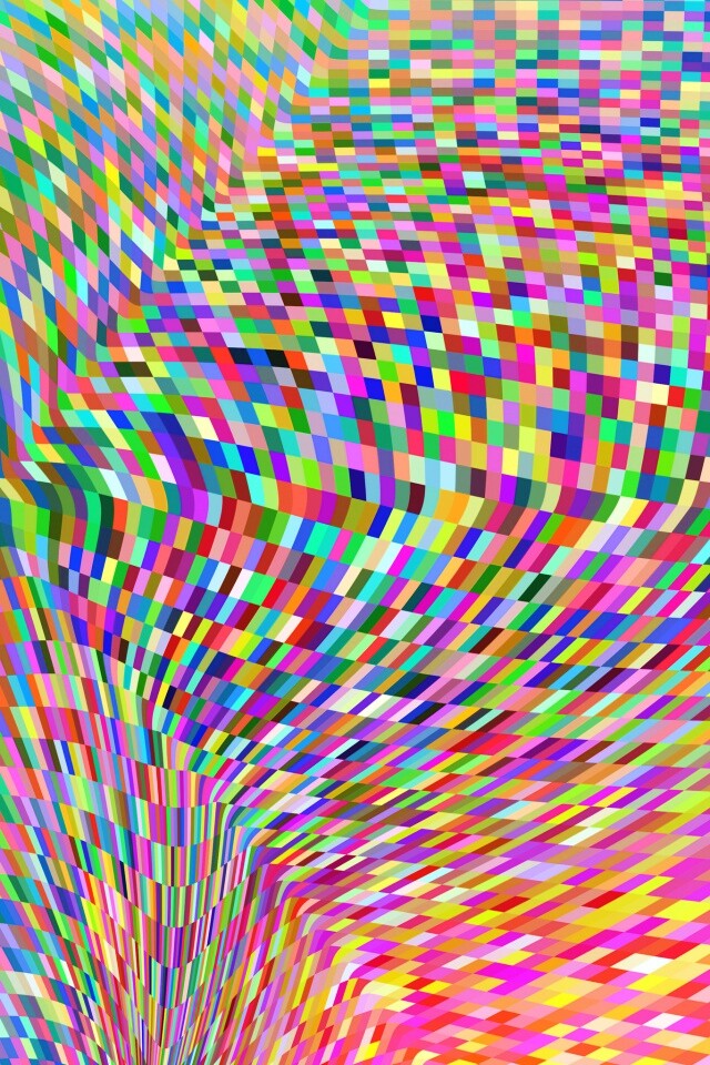 Пиксельная воронка обои