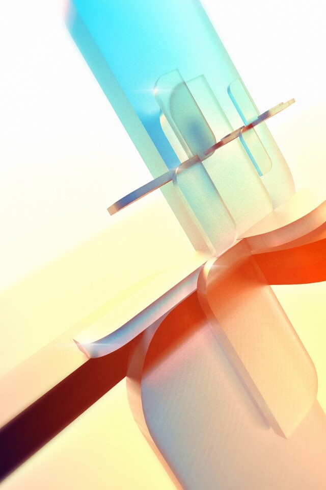 Абстракция из полупрозрачных фигур обои