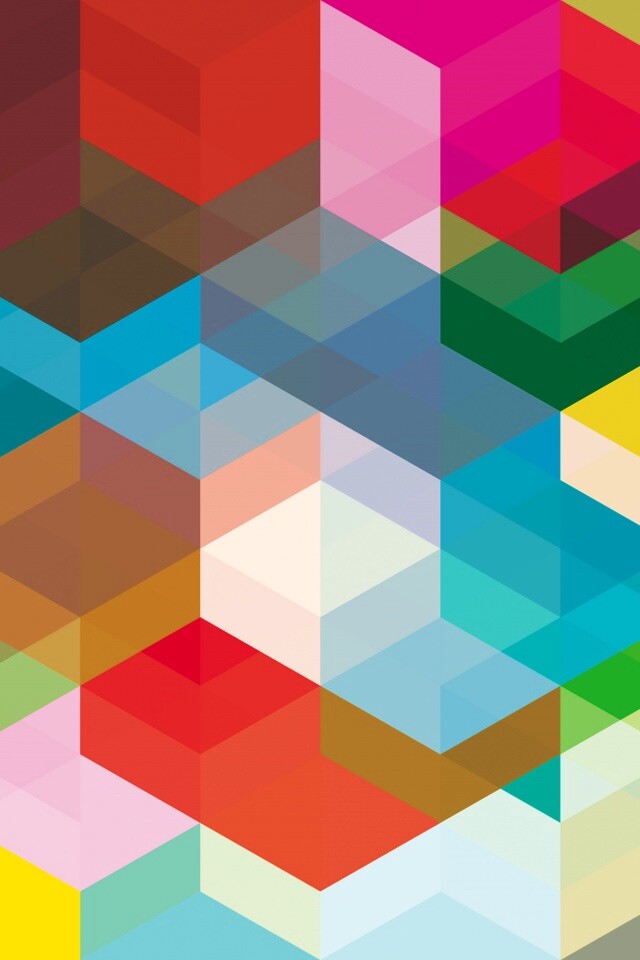 Разноцветные параллелограммы обои