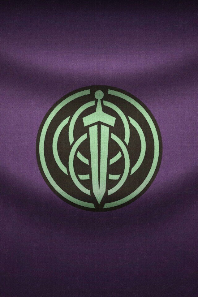 Меч на фоне колец обои