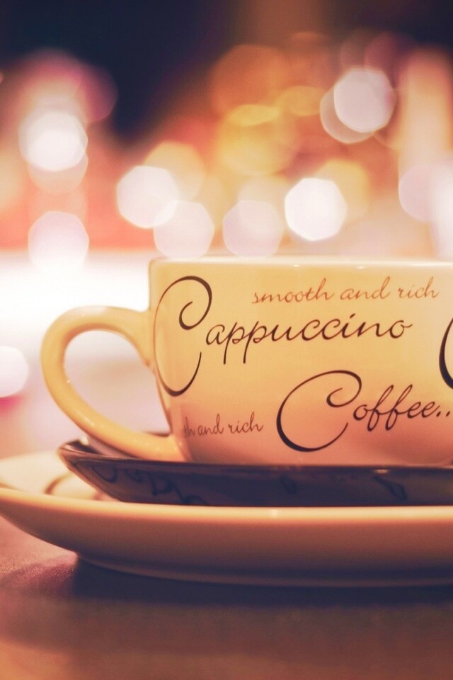 Чашечка капучино обои