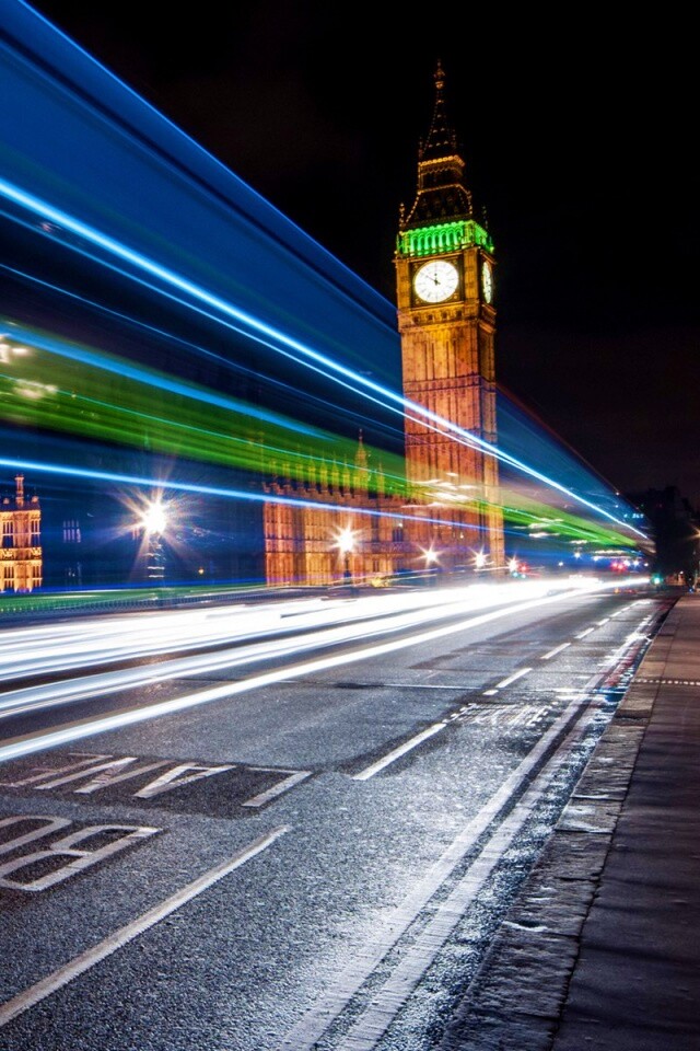 Ночной лондон обои