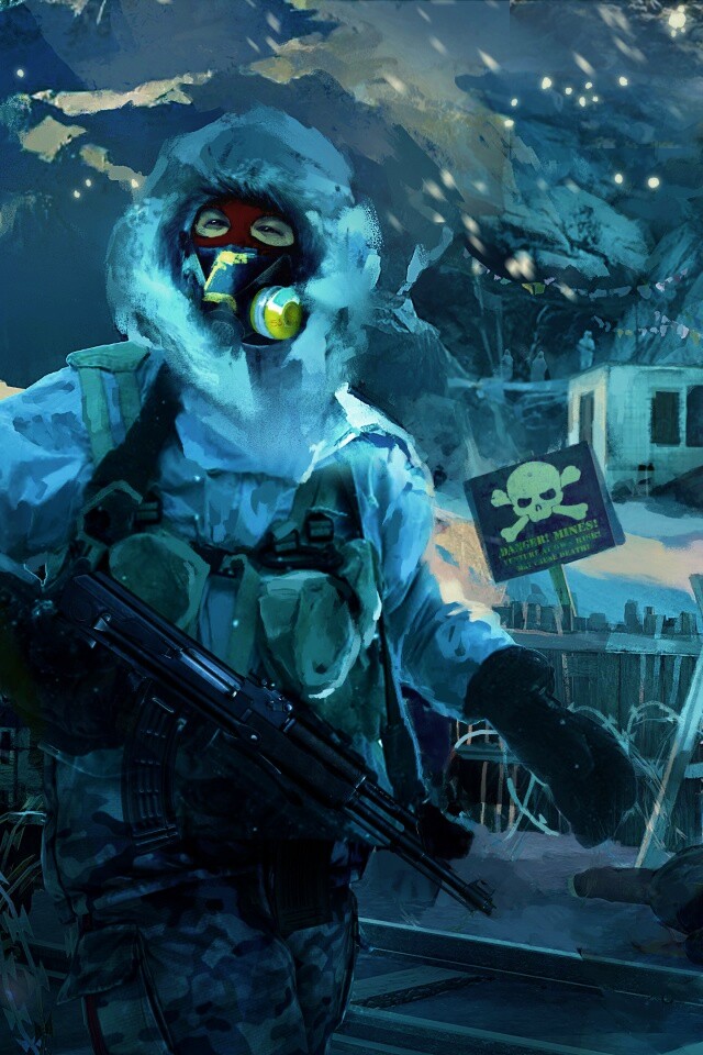 Снежно и опасно обои