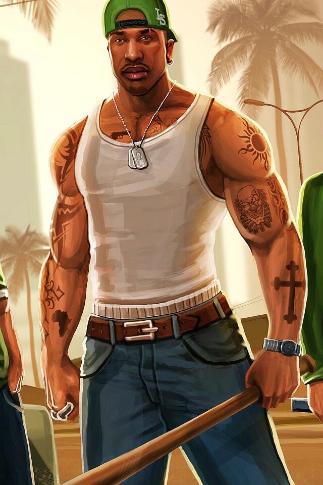 Герои с Грув стрит обои