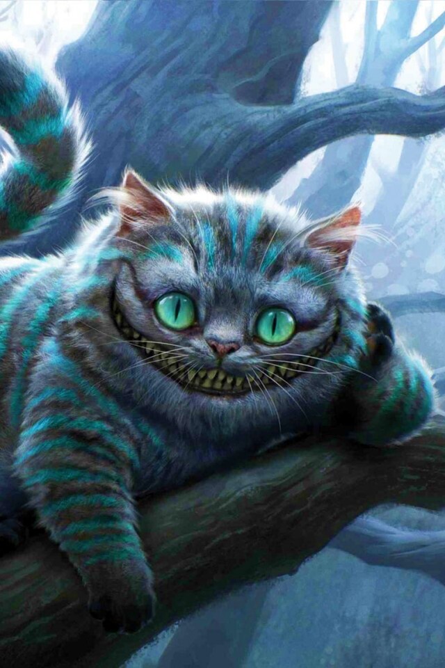 Чеширский кот обои