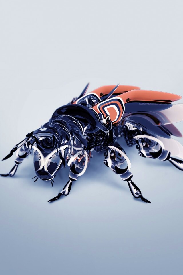 Кибер муха обои