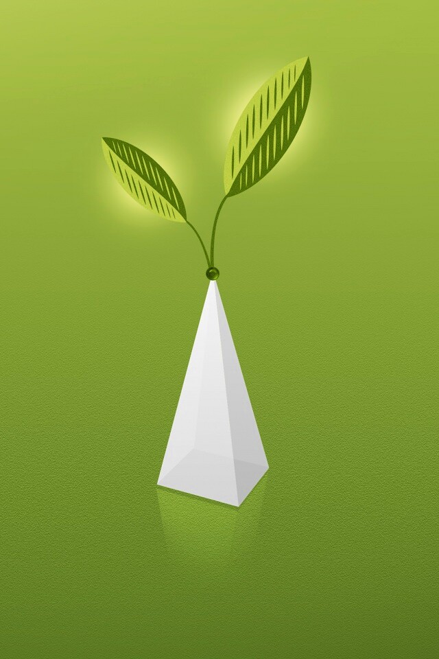 Пирамида и листик обои