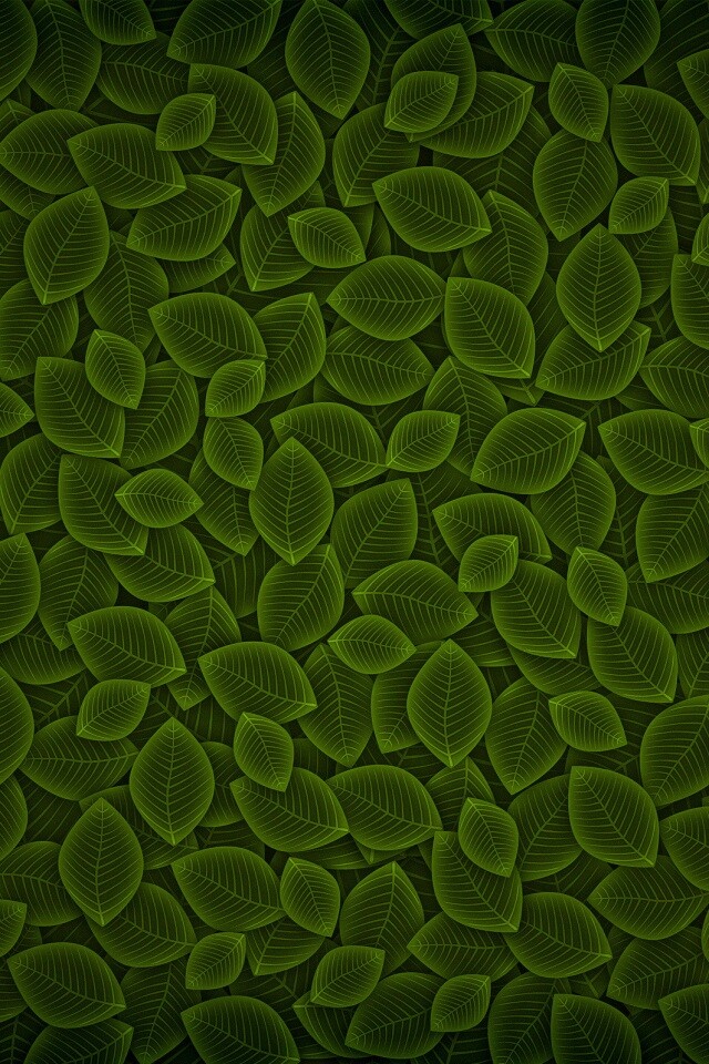 Векторные зеленые листья обои