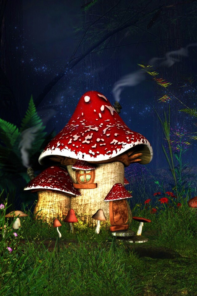 Сказочный домик обои