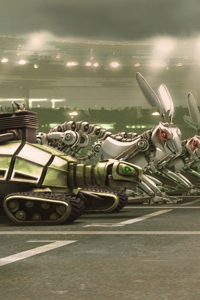 Роботы на старте обои