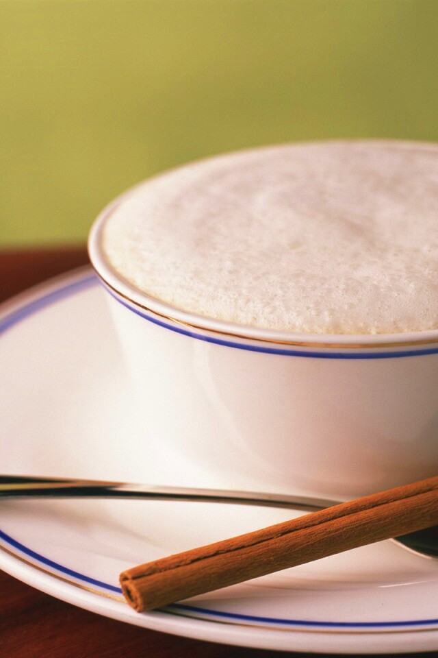 Чашечка кофе с корицей обои