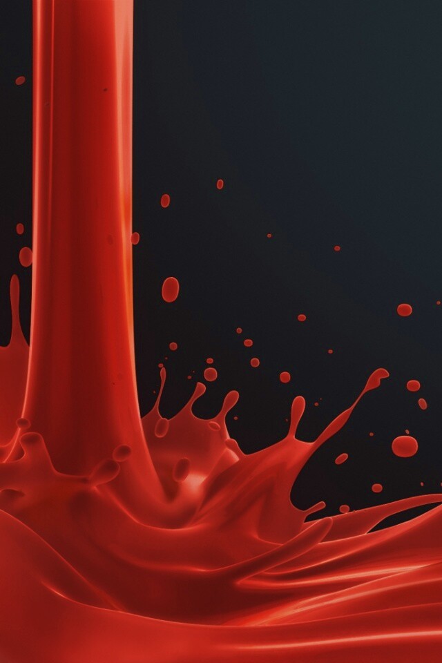 Красный всплеск обои