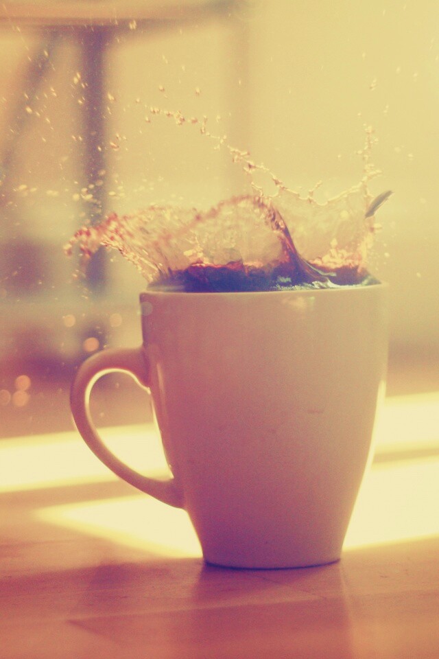 Кофейный всплеск обои