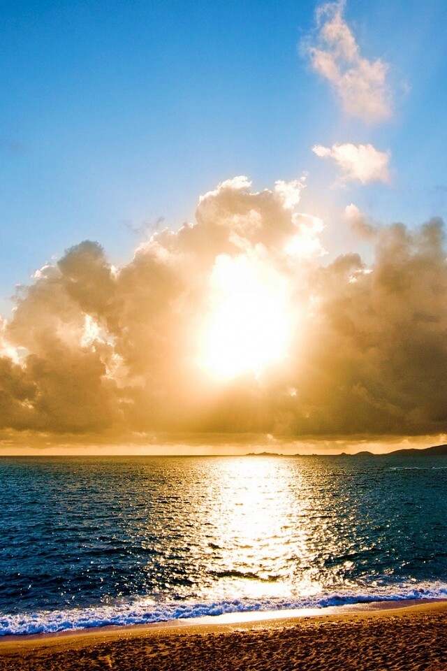 Солнечный пляж обои