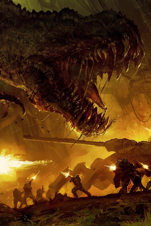 Динозавр обои