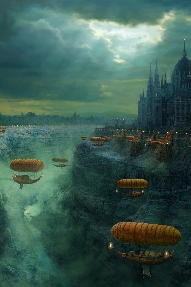 Фентезийный Будапешт обои
