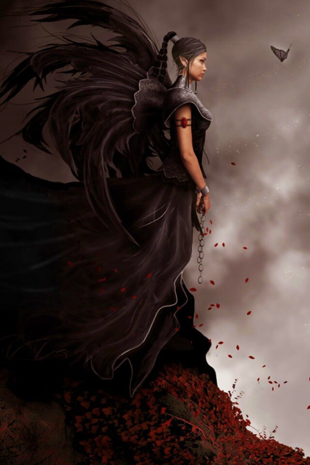 Девушка в тумане обои