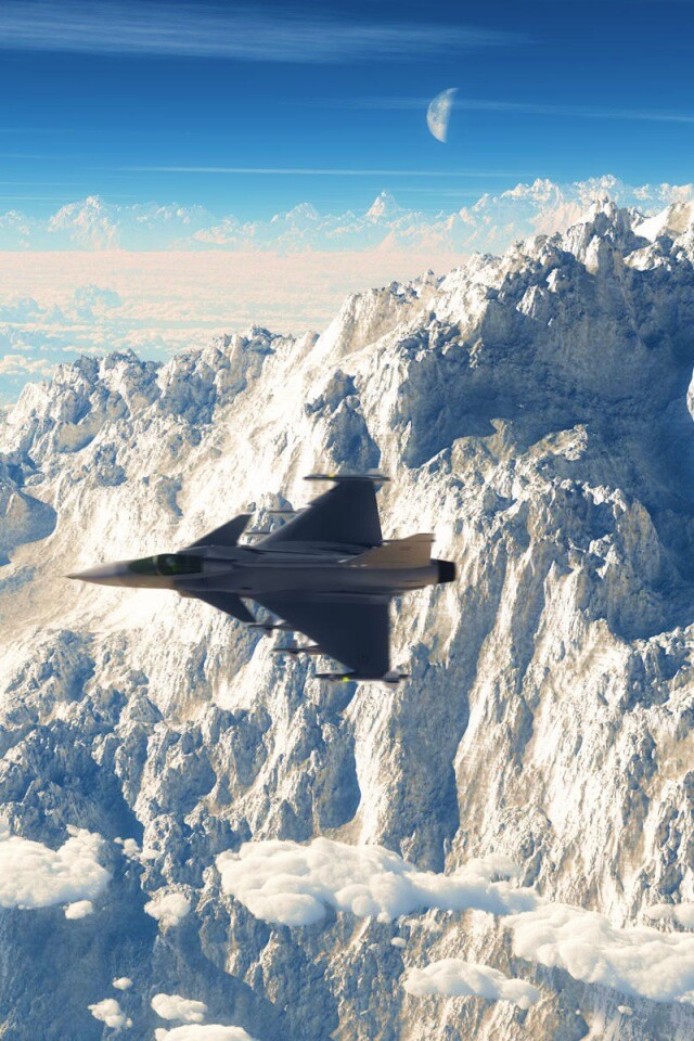 Самолёты в горах обои