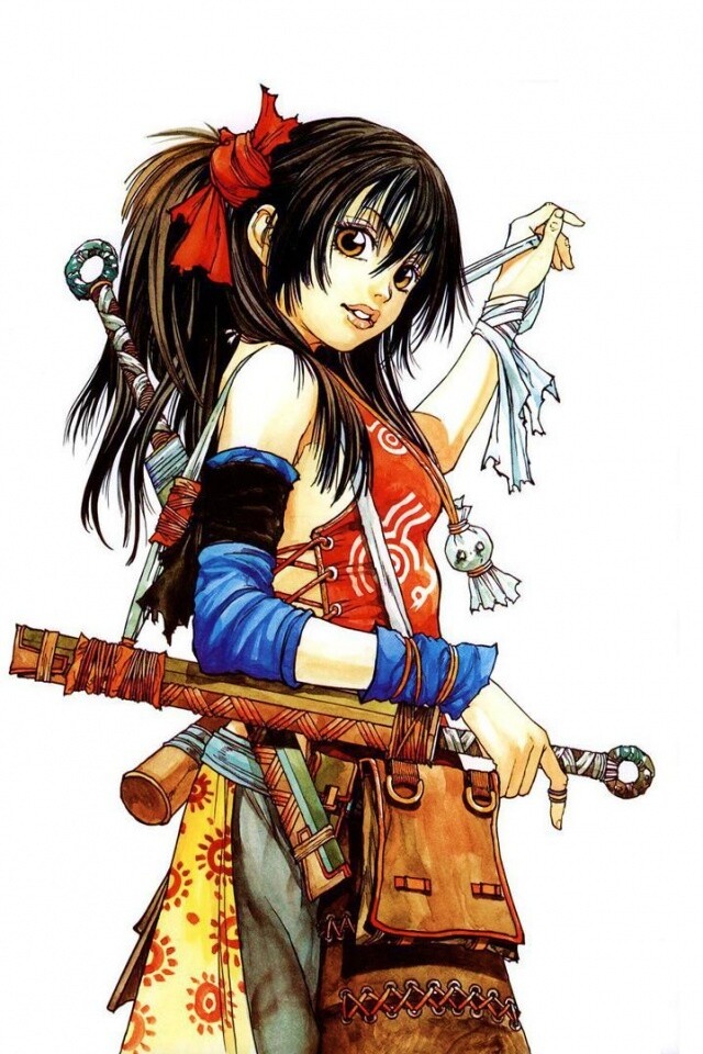 Девушка с мечом из Dangu обои