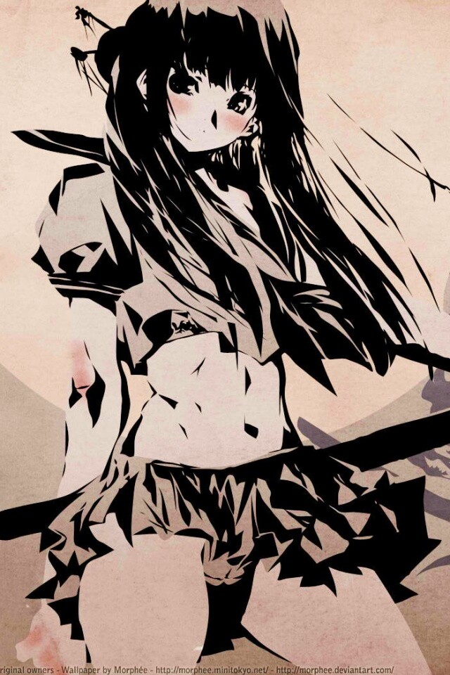 Девушка с мечом обои