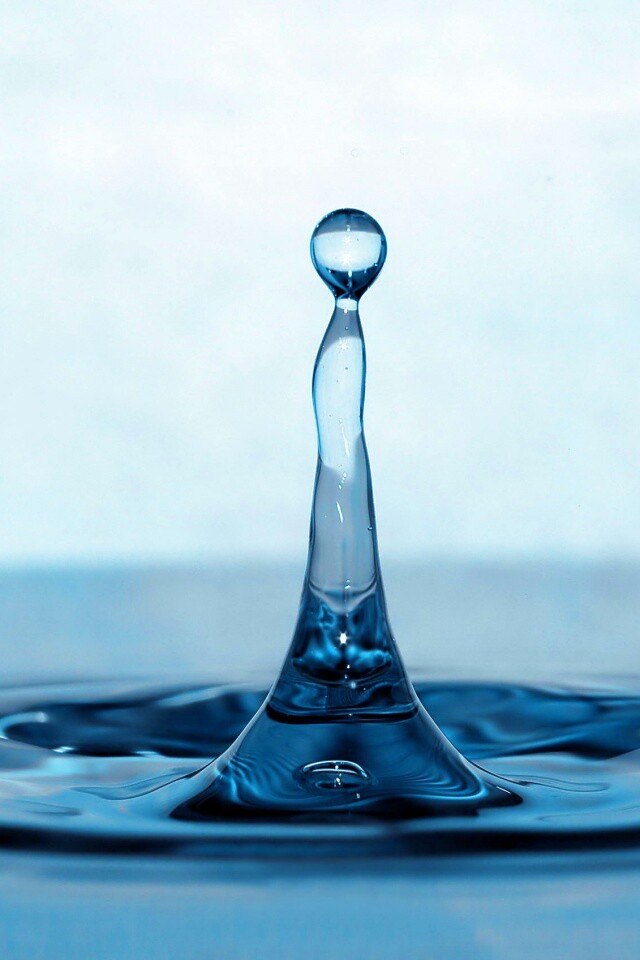 Падение капли обои