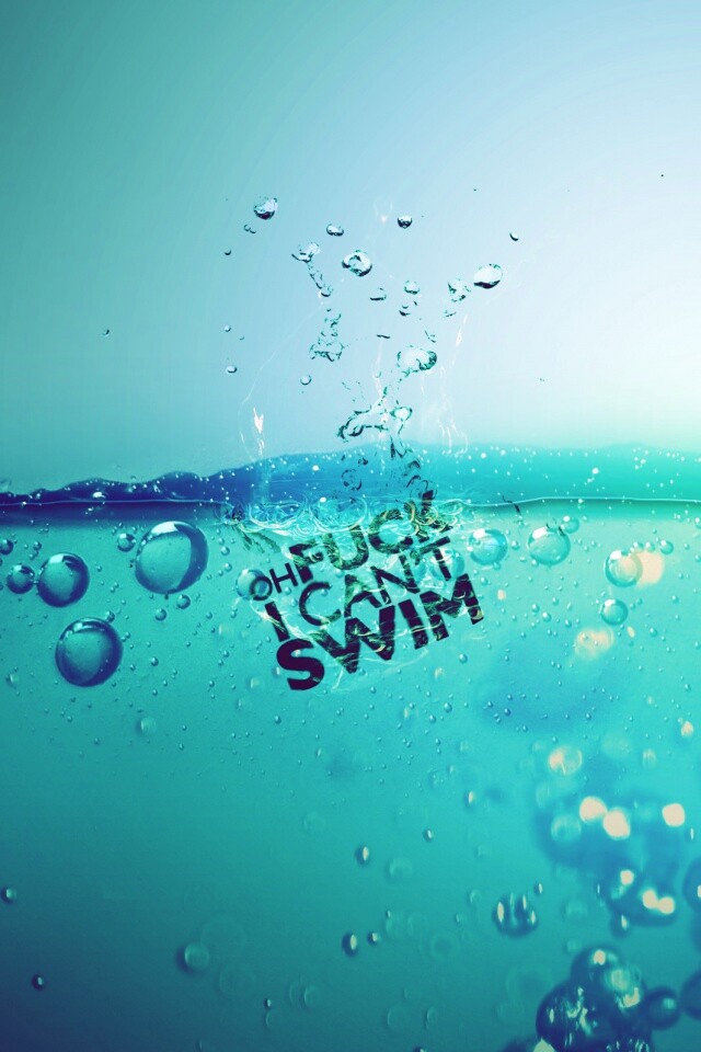 Oh fuck i cant swim обои