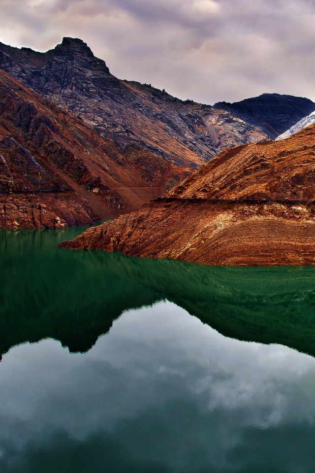 Горное озеро обои