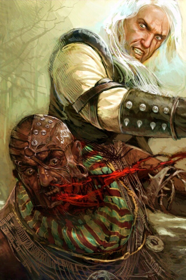 Геральт против Азара обои