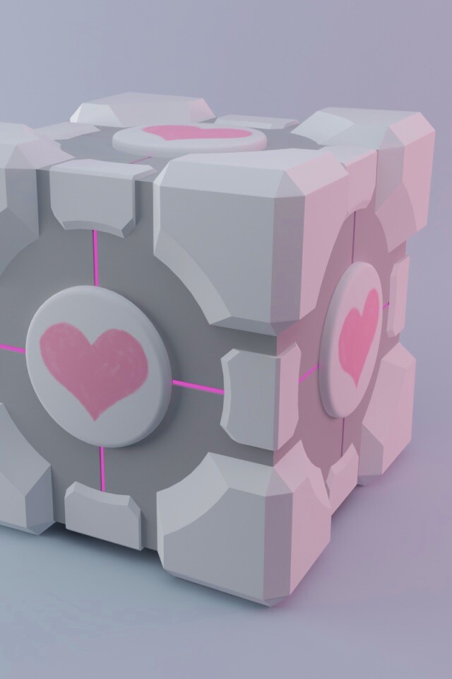 Взвешенный куб-компаньон обои