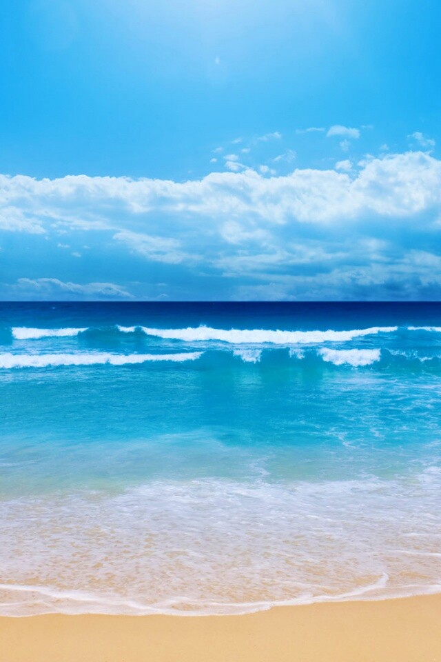 Потрясающий вид на морской пляж обои