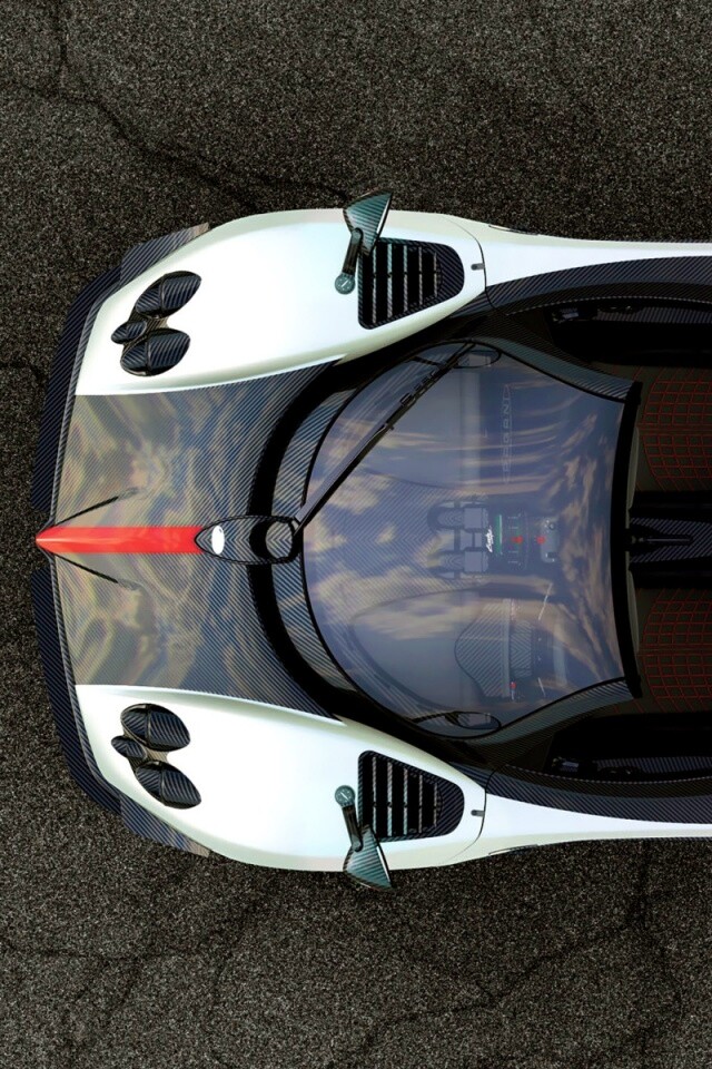 Пагани Зонда вид сверху обои