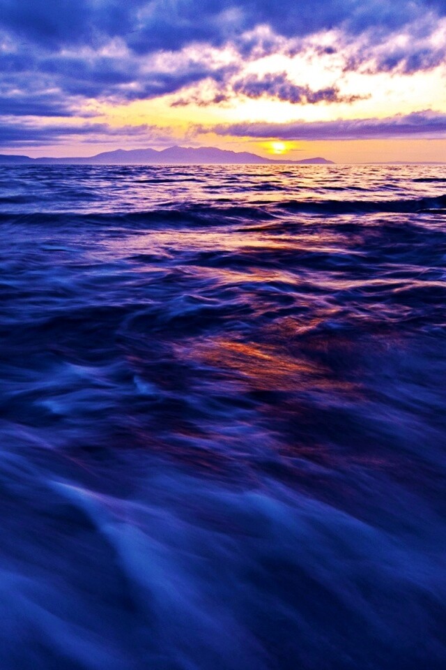 Красивый горизонт на море обои