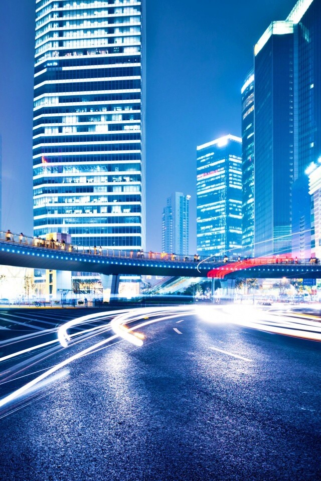 Ночной мегаполис обои