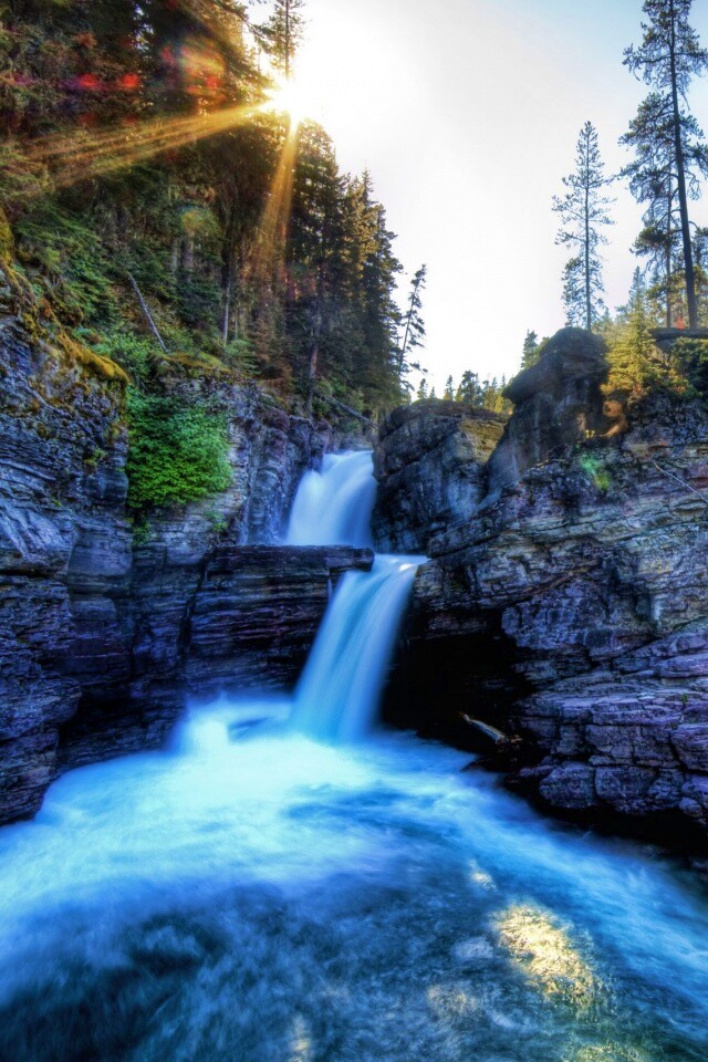 Горные водопады обои