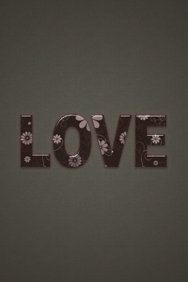 Любовь в минимализме обои