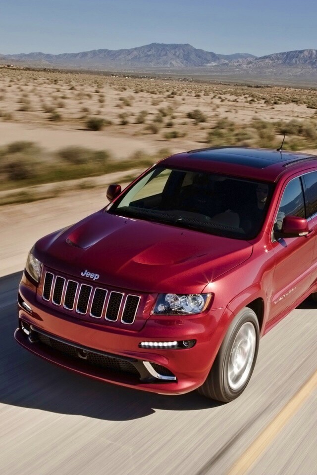 Красный Jeep обои