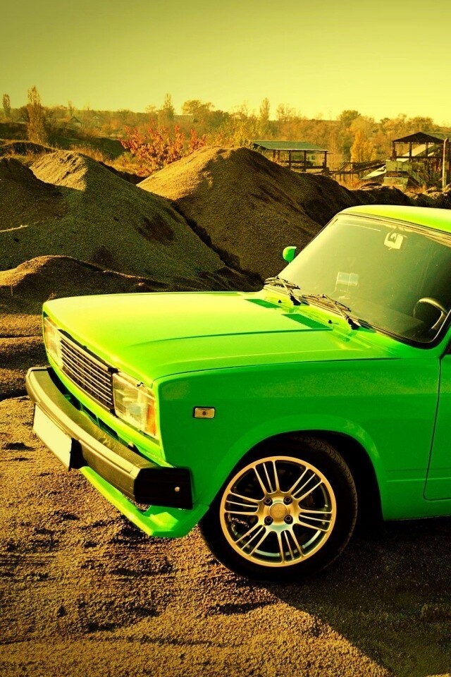 Кислотные жигули обои