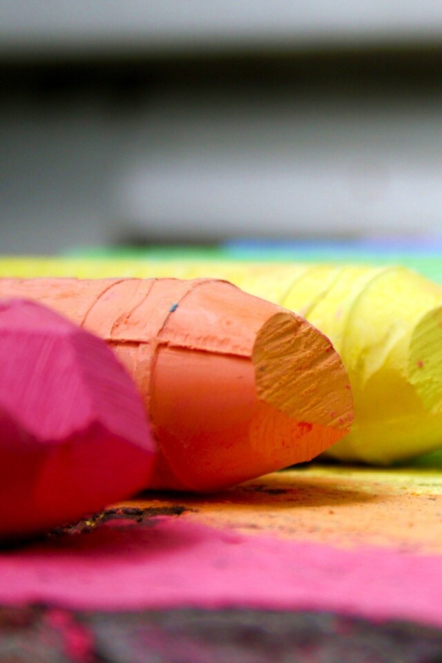 Цветные мелки обои