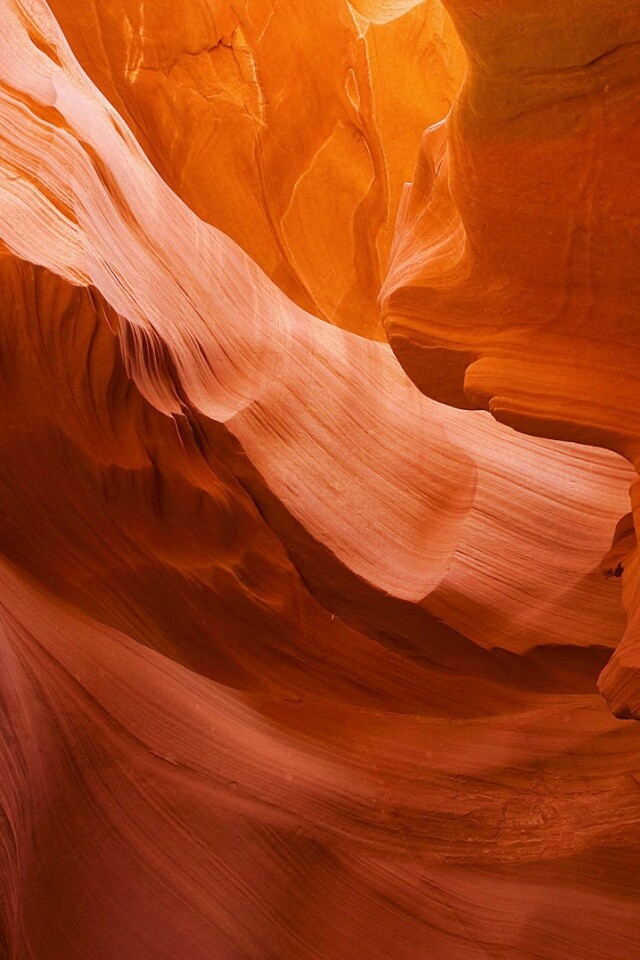 Оранжевая пещера обои