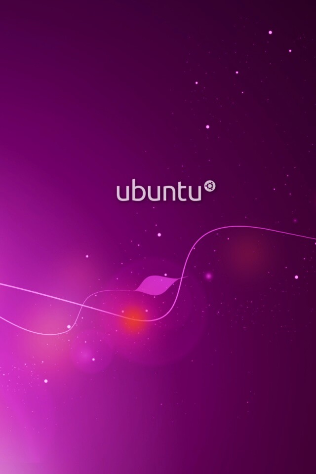 Сиреневые обои Ubuntu обои
